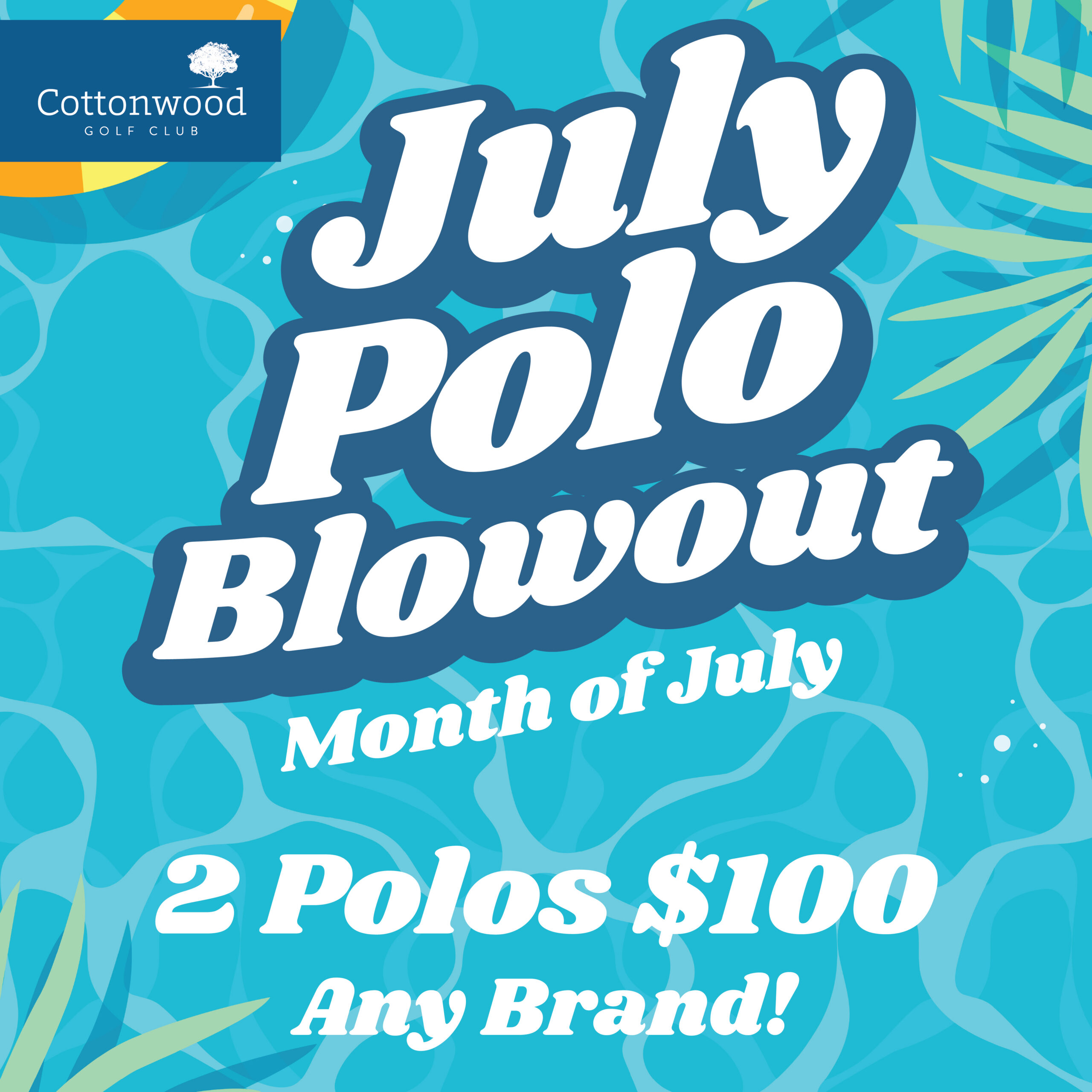 CW26 July Polo Blowout social